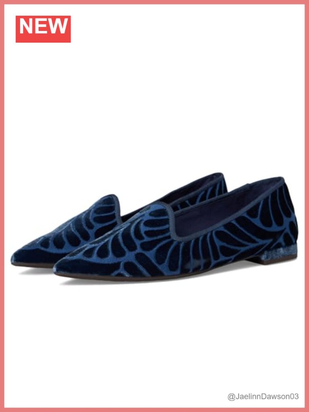 Pointed-Toe Velvet Slip-On Loafers Cushioned Arch Support Flats